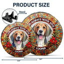 Memorial,Gift For Grandparents,Parents,Family - Custom Photo Mosaic Portrait I'm Always With You Memorial - Personalized Circle Memorial Garden
