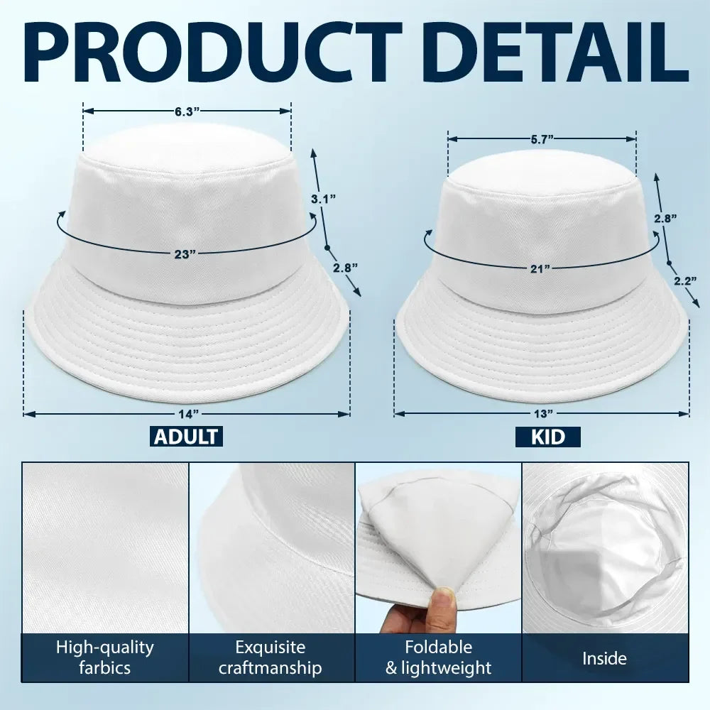 Besties Trip Travel Buddies - Personalized Bucket Hat