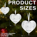 Anniversary,Wedding Anniversary,Love,Gift For Couples,Engaged,Christmas - Custom Photo Calendar First Christmas Married Engaged Newlywed - Personalized Custom Shaped Photo Projection Ornament