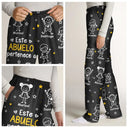 Gift For Women,Gift For Men,Parents,Gift For Mother,Gift For Grandpa,Gift For Father,Gift For Grandma,Gift For Grandparents,Love,Spanish - Este Abuelo Esta Abuela Este Papá Esta Mamá Pertenece A - Pantalón De Pijama Personalizado