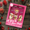 Pet Lovers,Pet Mom,Pet Dad,Dog Lovers,Dog Mom,Dog Dad,Happy,Christmas,Top Market - A Girl & Her Dogs Unbreakable Bond Toy Box - Personalized Custom Shaped Acrylic Ornament