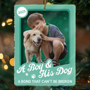 Pet Lovers,Pet Mom,Pet Dad,Dog Lovers,Dog Mom,Dog Dad,Happy,Christmas,Top Market - Custom Photo A Girl & Her Dogs Unbreakable Bond Toy Box - Personalized Custom Shaped Acrylic Ornament