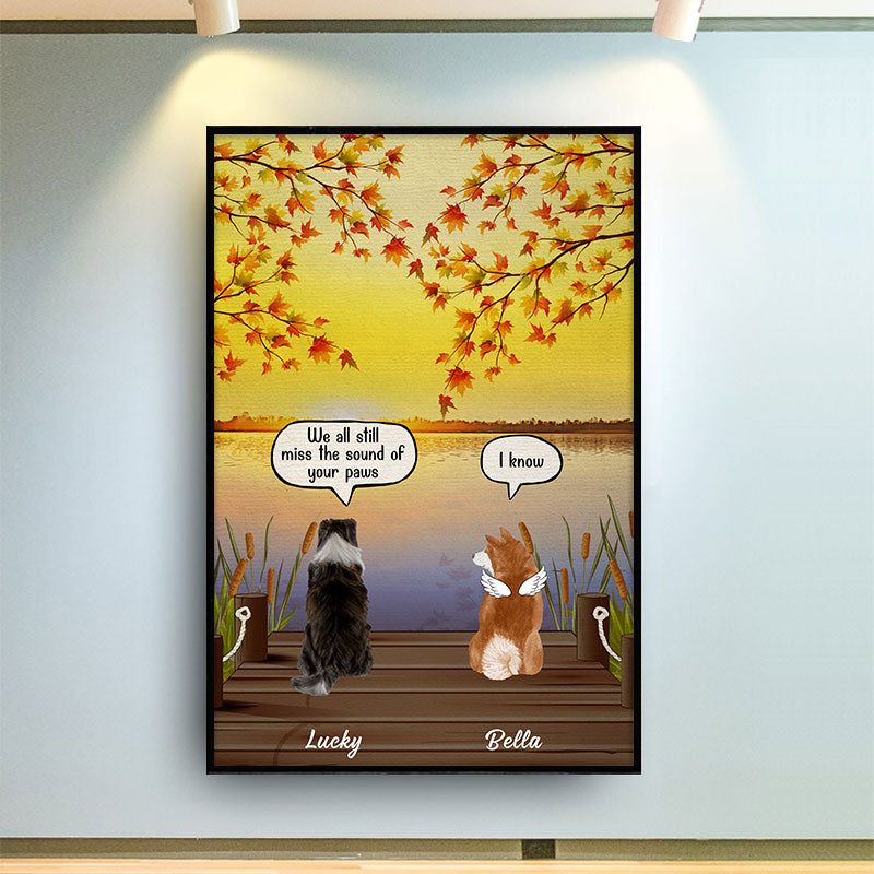 Ils parlent encore de toi - Cadeau commémoratif pour chien - Affiche personnalisée