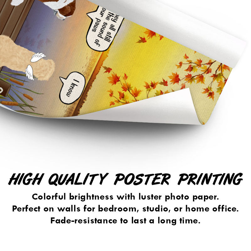 They Still Talk About You - Dog Memorial Gift - Personalized Custom Poster