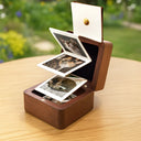 Pet Lovers,Pet Mom,Pet Dad,Pet Couple,Dog Lovers,Dog Mom,Dog Dad,Dog Couple,Cat Lovers,Cat Mom,Cat Dad,Cat Couple,Memorial,Sad - Custom Photo Favorite Hello And Hardest Goodbye - Personalized Wooden Accordion Photo Box