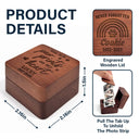 Pet Lovers,Pet Mom,Pet Dad,Pet Couple,Dog Lovers,Dog Mom,Dog Dad,Dog Couple,Cat Lovers,Cat Mom,Cat Dad,Cat Couple,Memorial,Sad - Custom Photo Favorite Hello And Hardest Goodbye - Personalized Wooden Accordion Photo Box