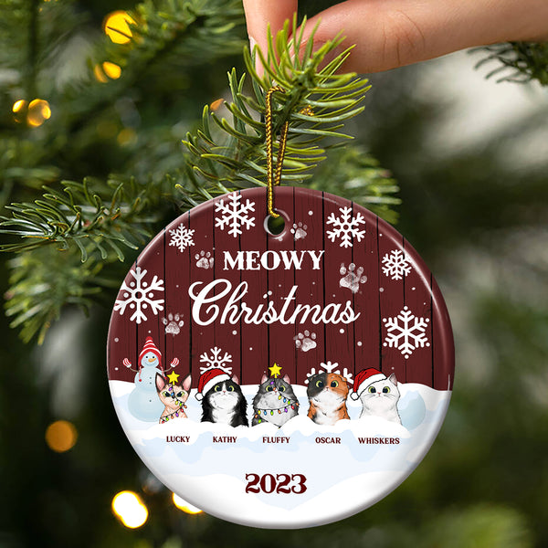 Pet Ornament - Meowy Christmas - 2712