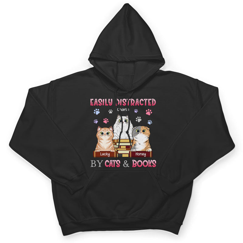 Distrait par un chat - Cadeau pour les amoureux des chats - T-shirt personnalisé