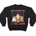 Distracted By Cat - Gift For Cat Lovers - Personalized Custom T Shirt