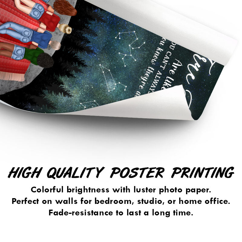 Bestie You Are Like A Star - Gift For BFF, Sisters - Personalized Custom Poster