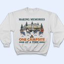 Camping familial : souvenirs inoubliables - Cadeau pour la famille - T-shirt personnalisé