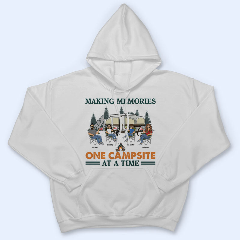 Camping familial : souvenirs inoubliables - Cadeau pour la famille - T-shirt personnalisé
