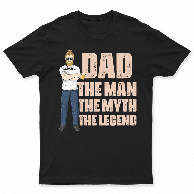 Papa Grand-père Oncle L'Homme Le Mythe La Légende - Cadeau pour la famille - T-shirt personnalisé