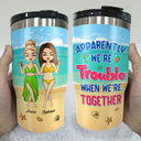 This Is Us And A Whole Lot Of Love - Gift For Bestie - Personalized Custom Triple 3 In 1 Can Cooler
