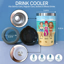 This Is Us And A Whole Lot Of Love - Gift For Bestie - Personalized Custom Triple 3 In 1 Can Cooler