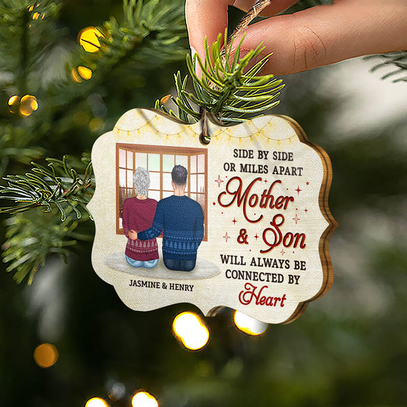 The Love Between Mother & Daughter Is Forever - Christmas Gift For Mother - Personalized Custom Wooden Ornament