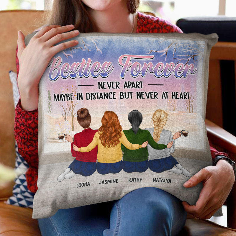 Meilleure amie, ce n'est pas ce que nous avons dans la vie - Cadeau de Noël pour les meilleurs amis - Oreiller personnalisé