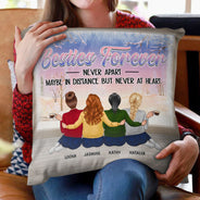 Meilleure amie, ce n'est pas ce que nous avons dans la vie - Cadeau de Noël pour les meilleurs amis - Oreiller personnalisé
