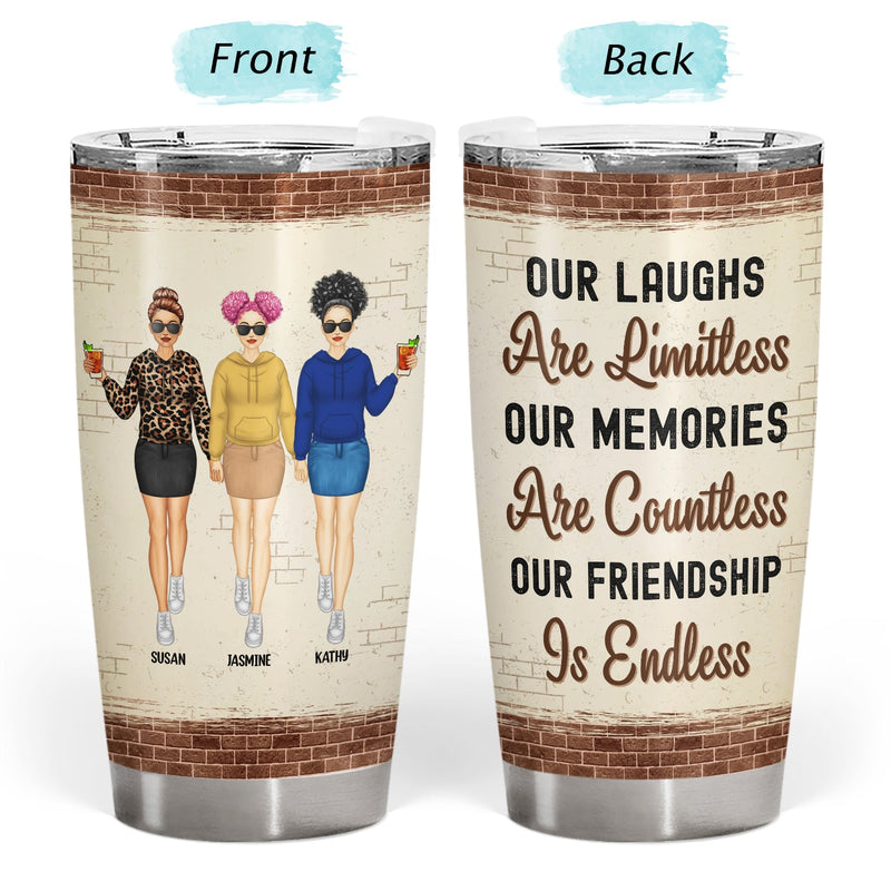 Bestie Our Friendship Is Endless - Gift For Besties - Personalized Custom Tumbler