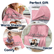 Couverture polaire personnalisée pour couple et famille - Cadeau pour couple