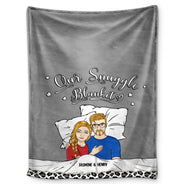 Couverture polaire personnalisée pour couple et famille - Cadeau pour couple