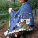 Family Couple & Kids Our Snuggle Blanket - Gift For Family - Personalized Custom Fleece Blanket