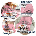 Family Couple & Kids Our Snuggle Blanket - Gift For Family - Personalized Custom Fleece Blanket