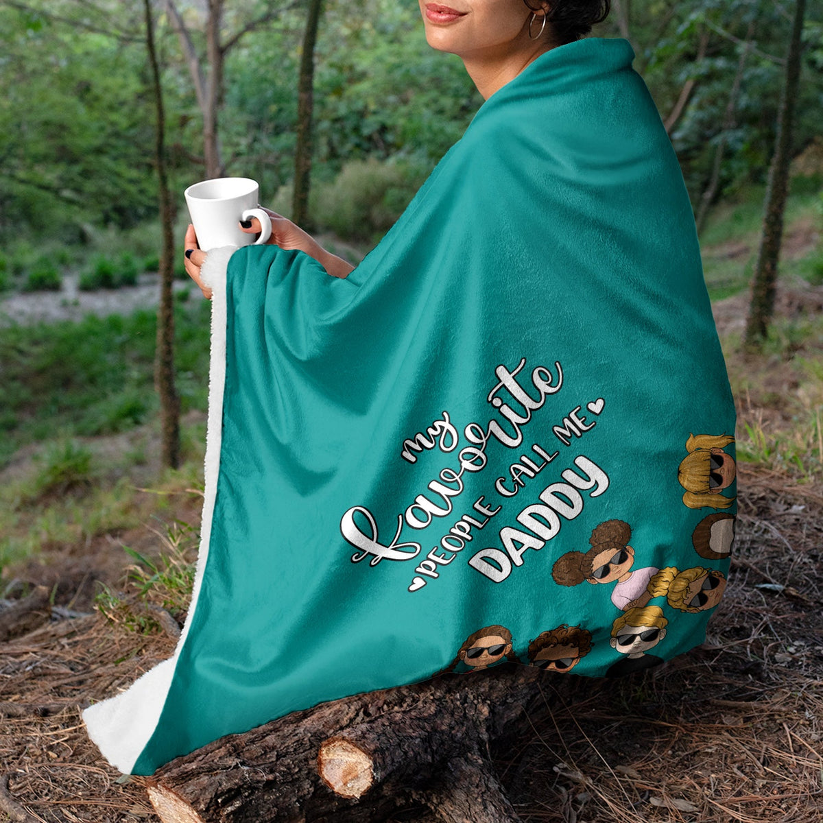 Grandma Mother My Favorite People Call Me - Gift For Mom - Personalized Custom Fleece Blanket