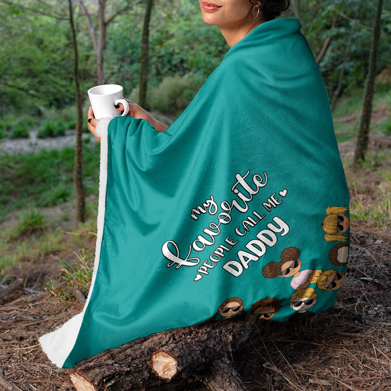 Grandma Mother My Favorite People Call Me - Gift For Mom - Personalized Custom Fleece Blanket