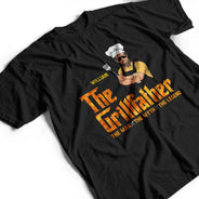 Père grillant le père du grill - Cadeau pour père - T-shirt personnalisé