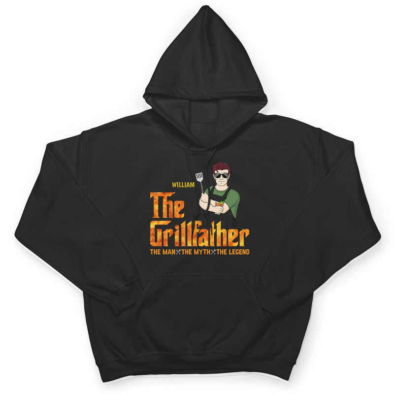 Père grillant le père du grill - Cadeau pour père - T-shirt personnalisé