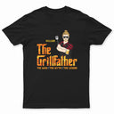 Père grillant le père du grill - Cadeau pour père - T-shirt personnalisé