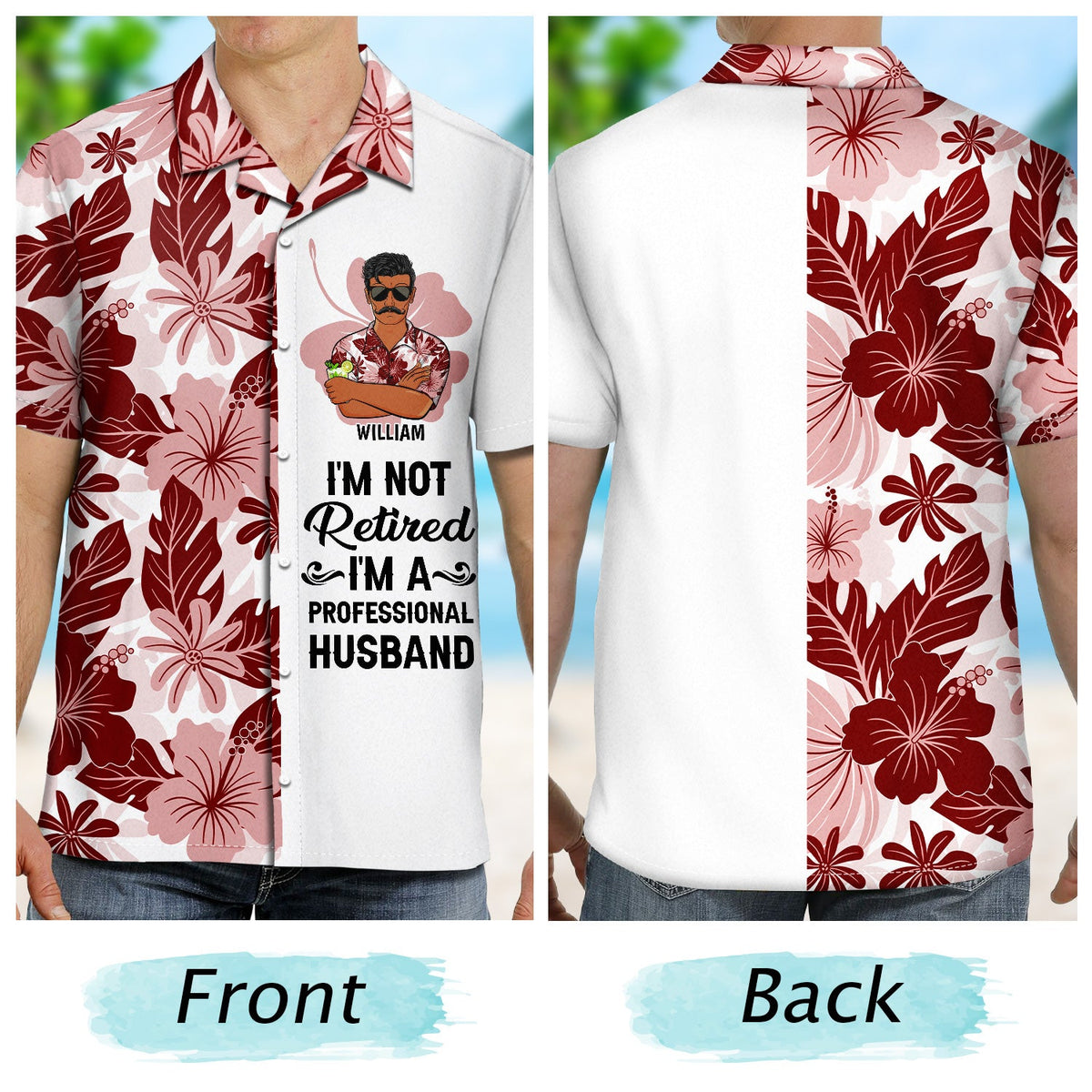 I'm Not Retired - Gift For Grandpa And Father - Personalized Custom Hawaiian Shirt