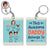Custom Photo This Awesome Dad Belongs To - Gift For Father - Personalized Custom Acrylic Keychain