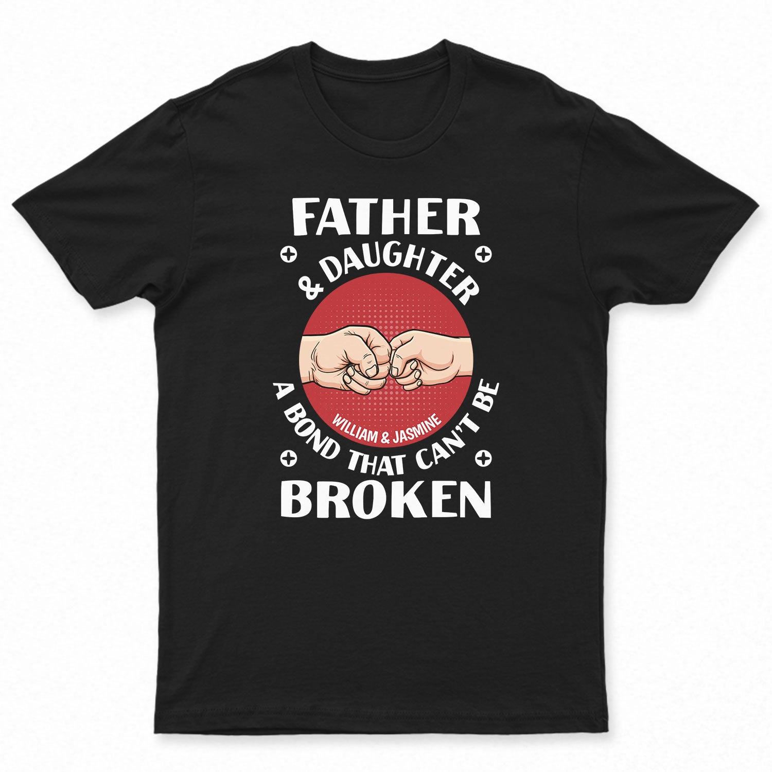 Fists Pump Can't Be Broken - Gift For Father, Grandpa - Personalized Custom T Shirt