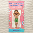 Family Vacation Vacay Mode - Gift For Family - Personalized Custom Beach Towel