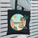 It's Always Summer Vacation Retired - Personalized Custom Zippered Canvas Bag