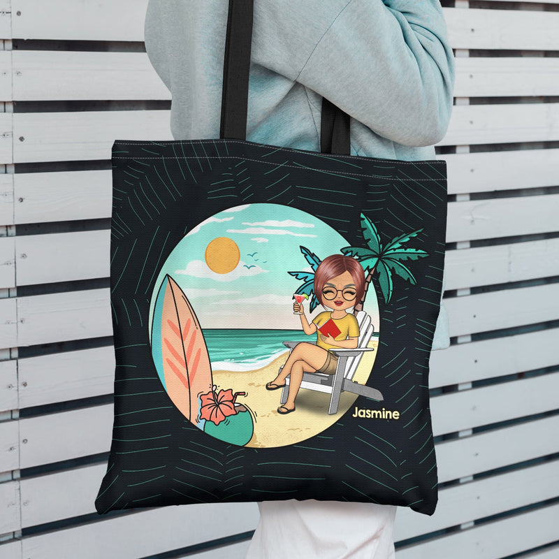It's Always Summer Vacation Retired - Personalized Custom Zippered Canvas Bag