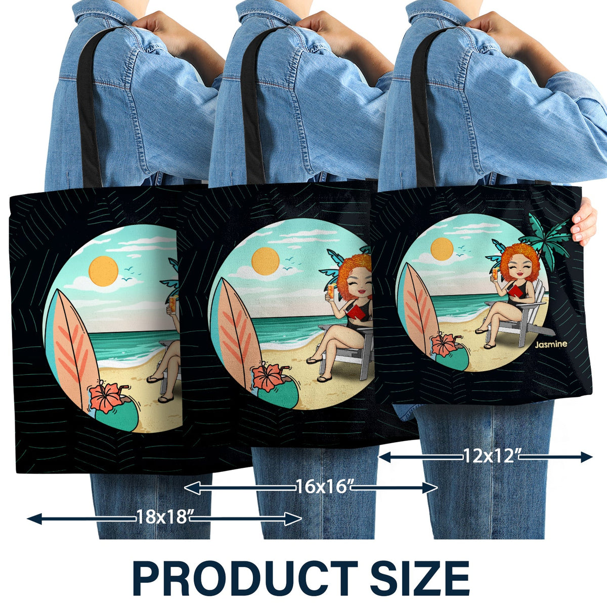 It's Always Summer Vacation Retired - Personalized Custom Zippered Canvas Bag