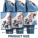 Pet Lovers Just A Girl Who Loves Dogs - Gift For Women, Gift For Pet Lovers Pet Mom - Personalized Zippered Canvas Bag