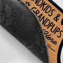 Grandma & Grandpa House Grandkids And Grandpups Spoiled Here - Gift For Grandparents - Personalized Doormat