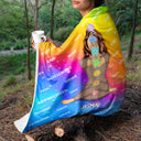 Yoga I Know I See - Gift For Yourself, Gift For Women - Personalized Fleece Blanket