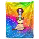 Yoga I Know I See - Gift For Yourself, Gift For Women - Personalized Fleece Blanket