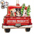Custom Photo Pet Lovers Red Truck Define Naughty - Christmas Gift For Dog Lovers - Personalized Custom Shaped Wooden Ornament