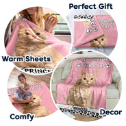 Couverture polaire personnalisée avec photo personnalisée : La vie est meilleure avec un chien ou un chat ! Cadeau pour les amoureux des animaux