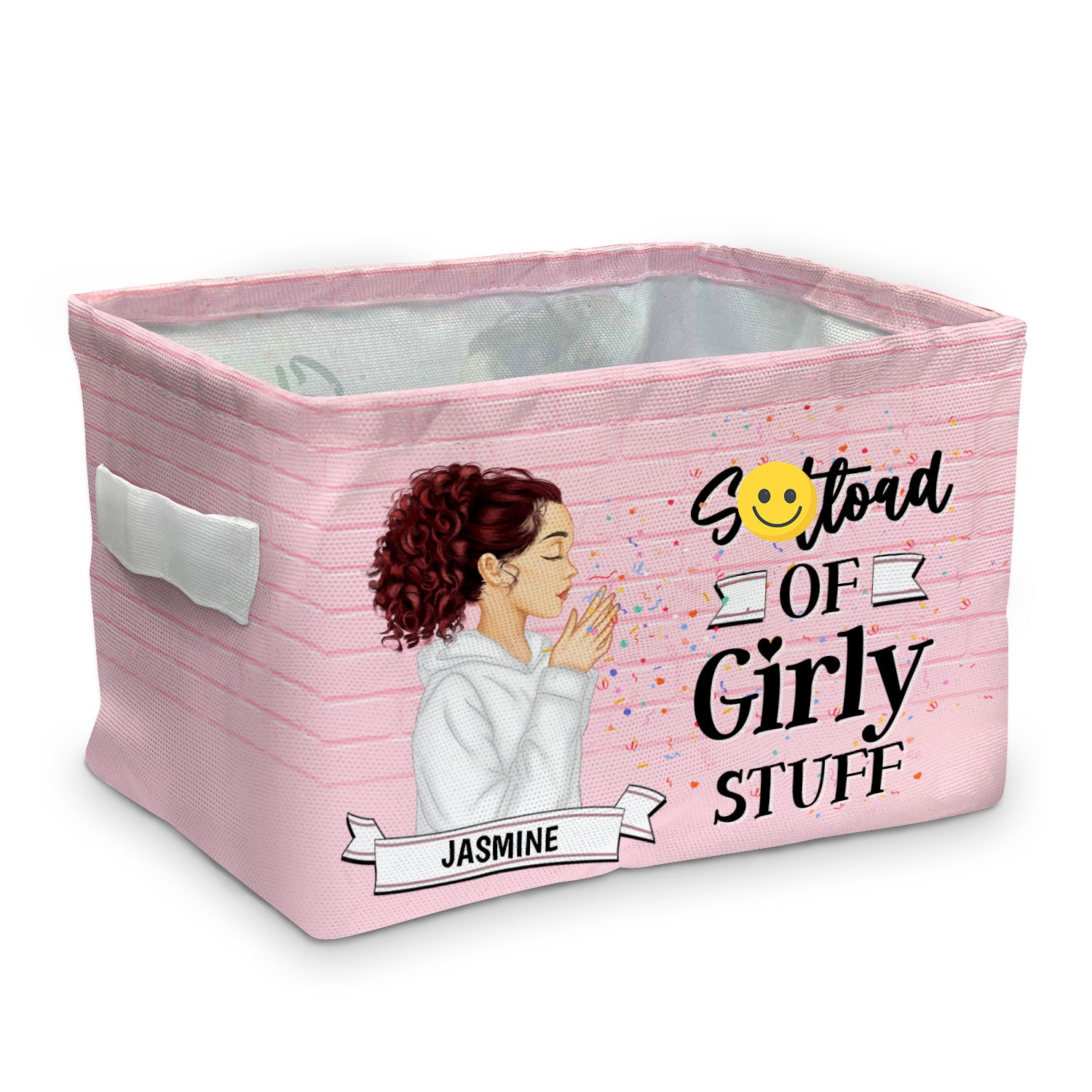 Girly Stuff - Gift For Yourself, Gift For Women - Personalized Storage Box