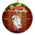 Christmas Tis The Season To Be Naughty - Gift For Couples - Personalized Circle Ceramic Ornament