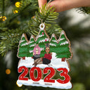 2023 Christmas Gift For Siblings And Besties - Personalized Wooden Cutout Ornament