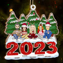 2023 Christmas Gift For Siblings And Besties - Personalized Wooden Cutout Ornament