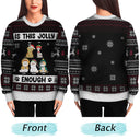 Christmas Cats Is This Jolly Enough - Gift For Cat Lovers - Personalized Unisex Ugly Sweater